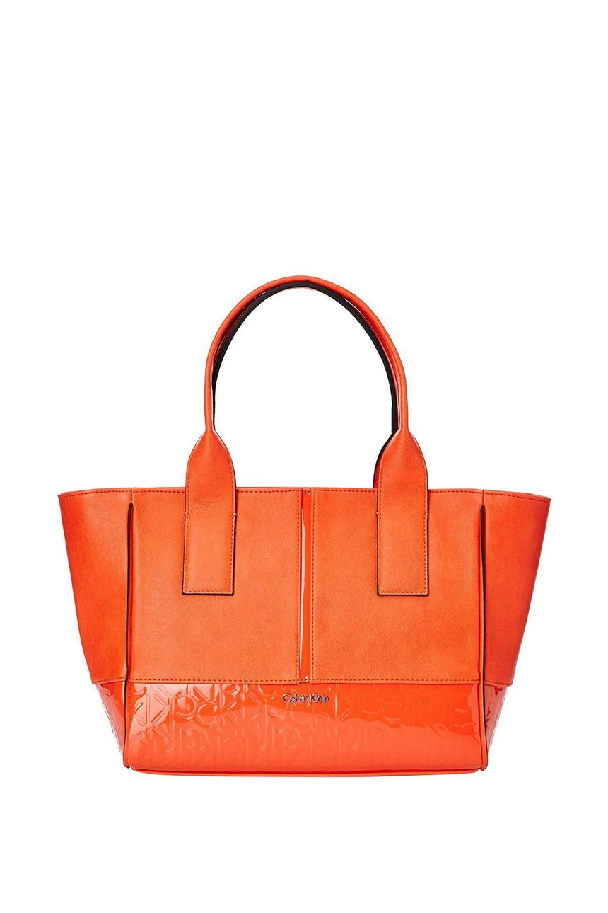 Calvin Klein Maddie Medium Ew Tote Kadın El Çantası Tangerine Tango PT