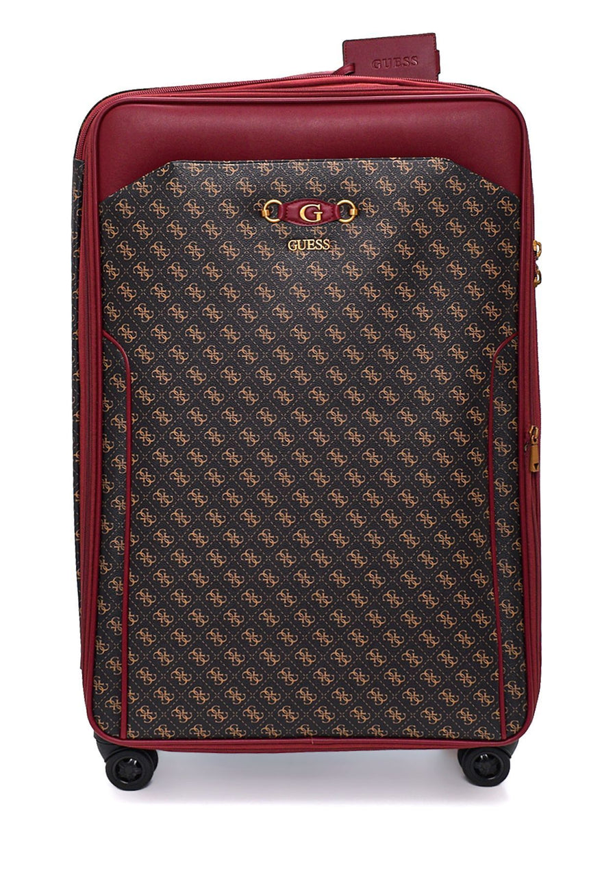 Guess Izzy Beauty Case Orta Boy Valiz Black Gold