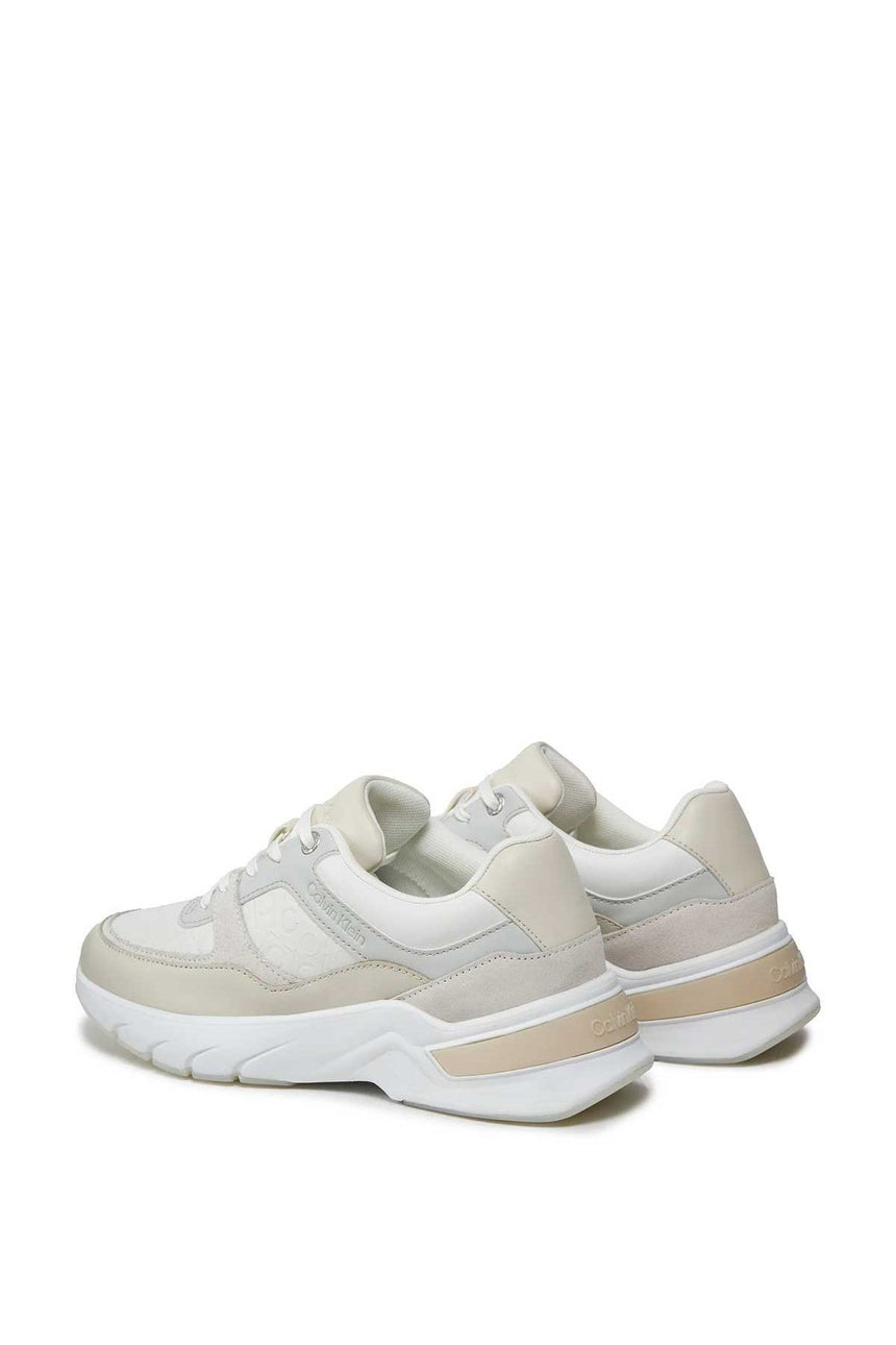 Calvin Klein Elevated Runner Mono Mix Sneakers Beige