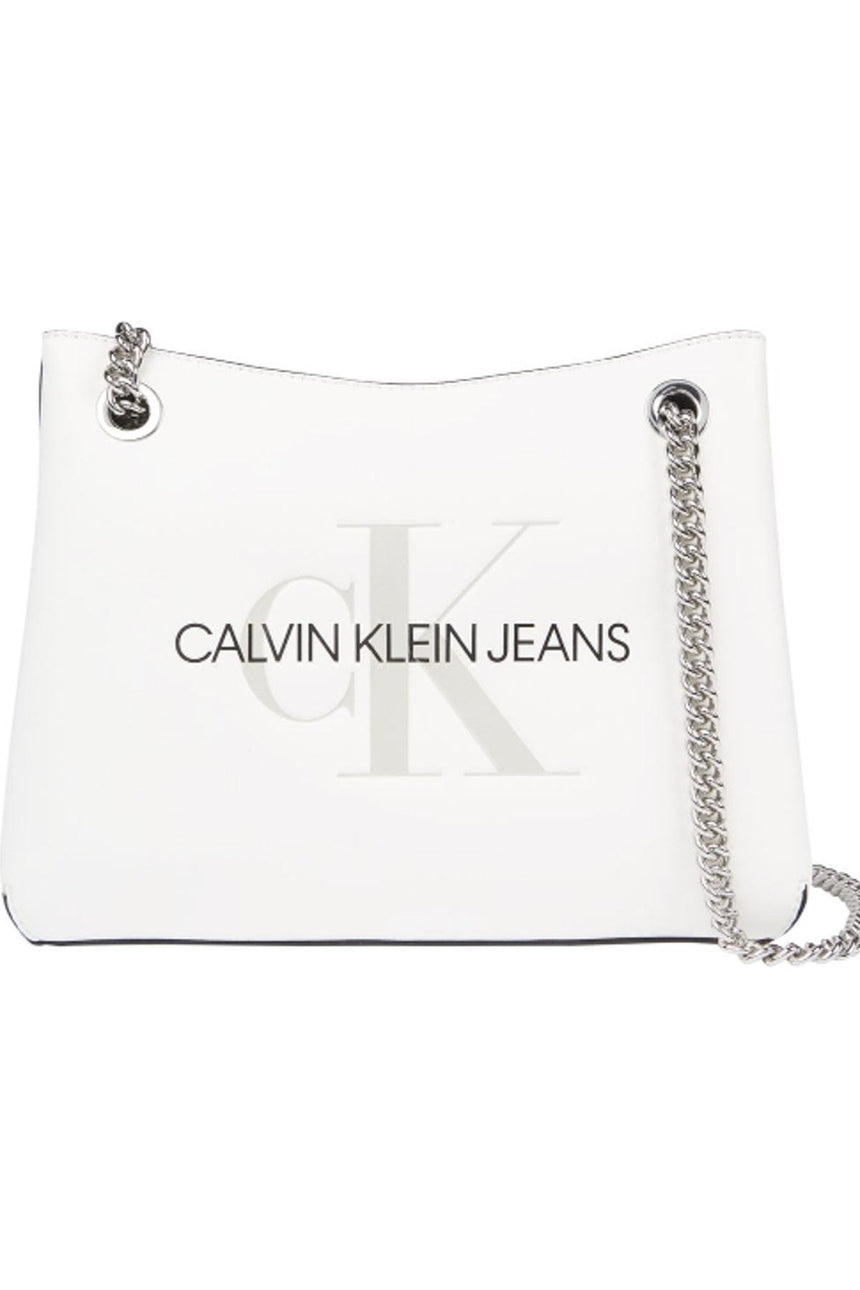 Calvin Klein Ckj Sculpted Mono Kadın Omuz Çantası Bright White