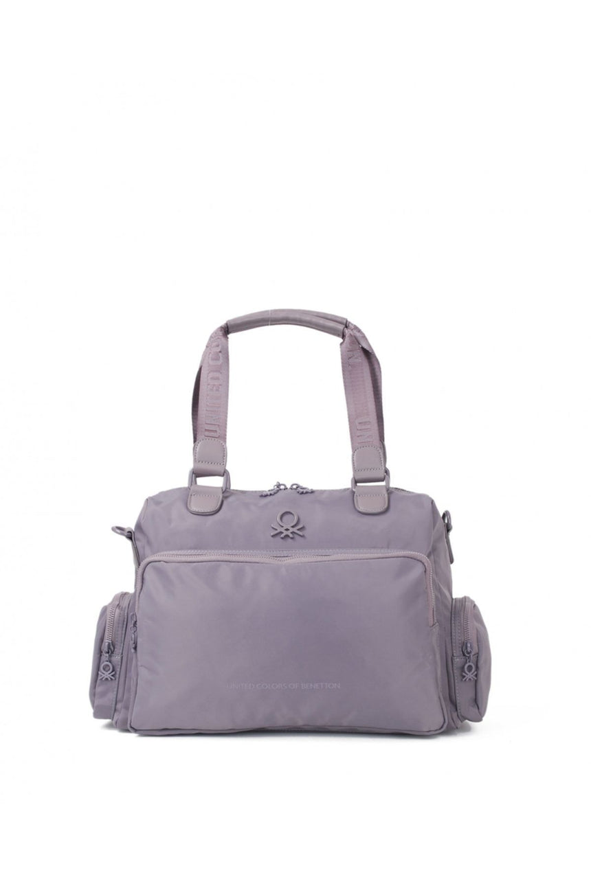 Benetton Çok Gözlü Kadın El Çantası Koyu Gri