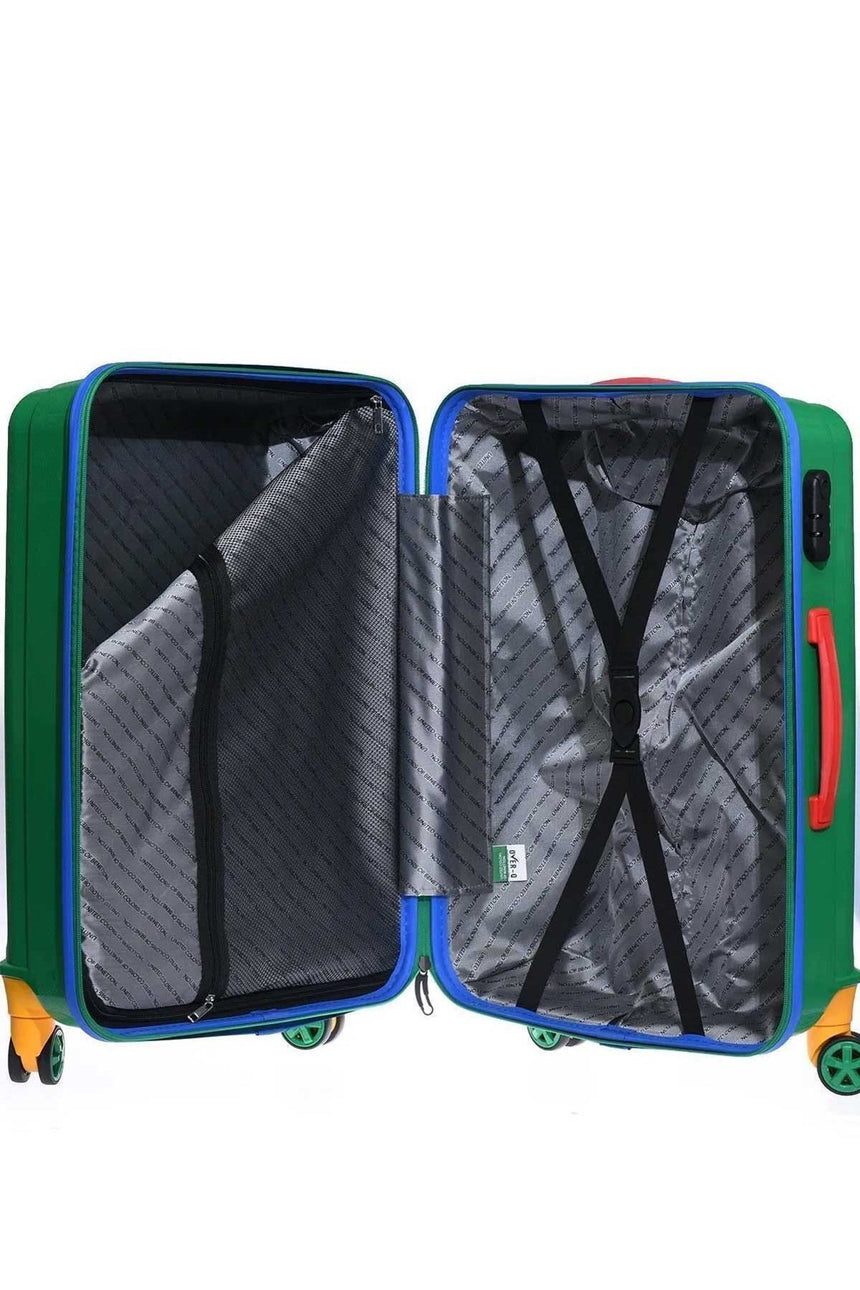 Benetton Orta Boy 60 Cm Valiz Yeşil