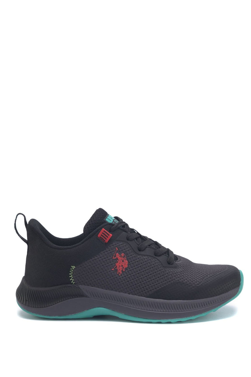 Us Polo Assn 3M Florin Wmn 3Fx Kadın Snekaers Siyah - Turkuaz - Kırmızı