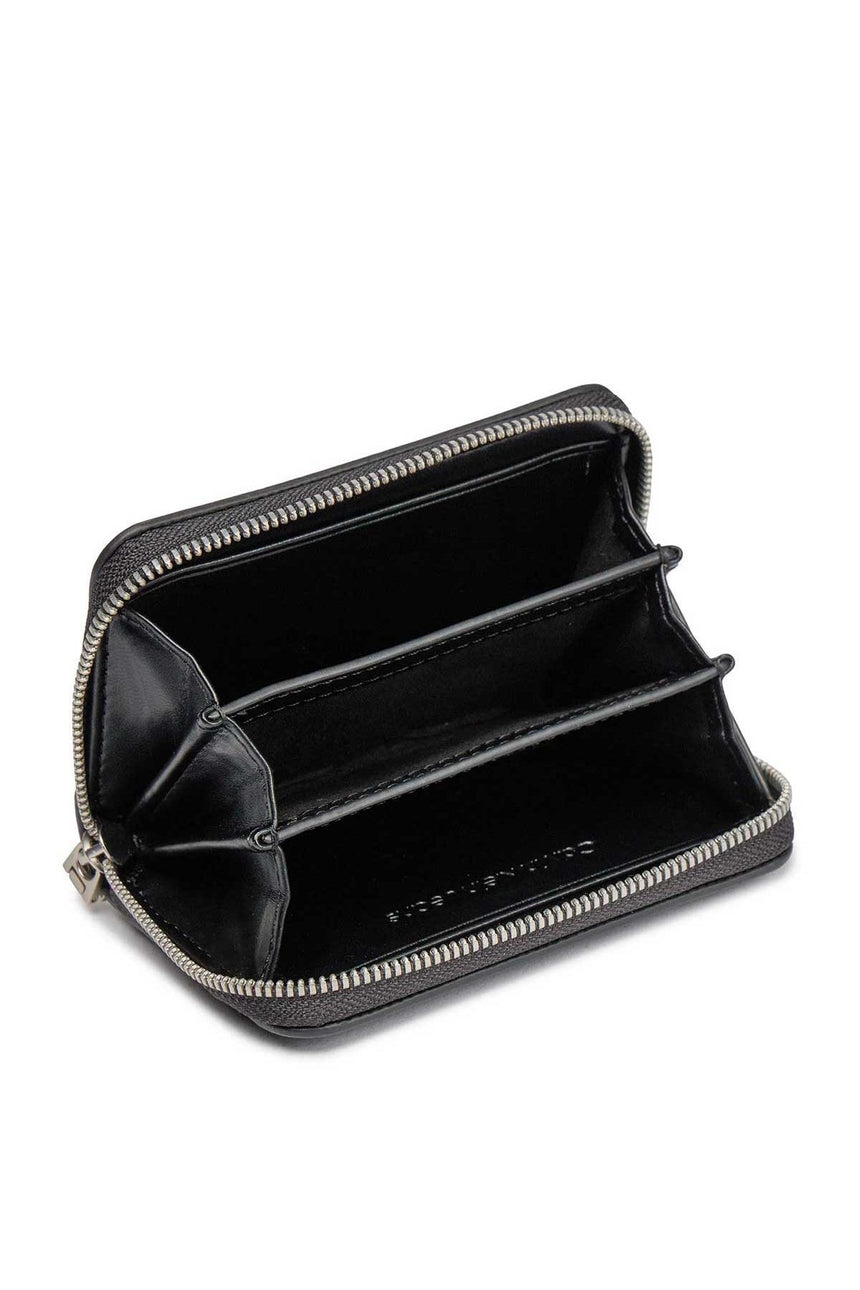 Calvin Klein Zip Around Wallet Cüzdan Black/Metallic Logo