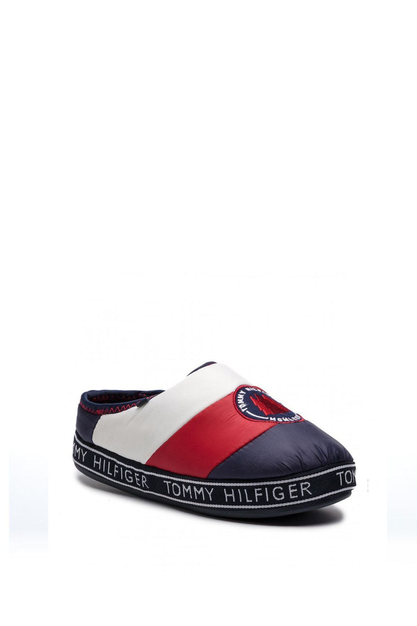 Tommy Hilfiger Womens Downslipper Patch Kadın Terlik Red