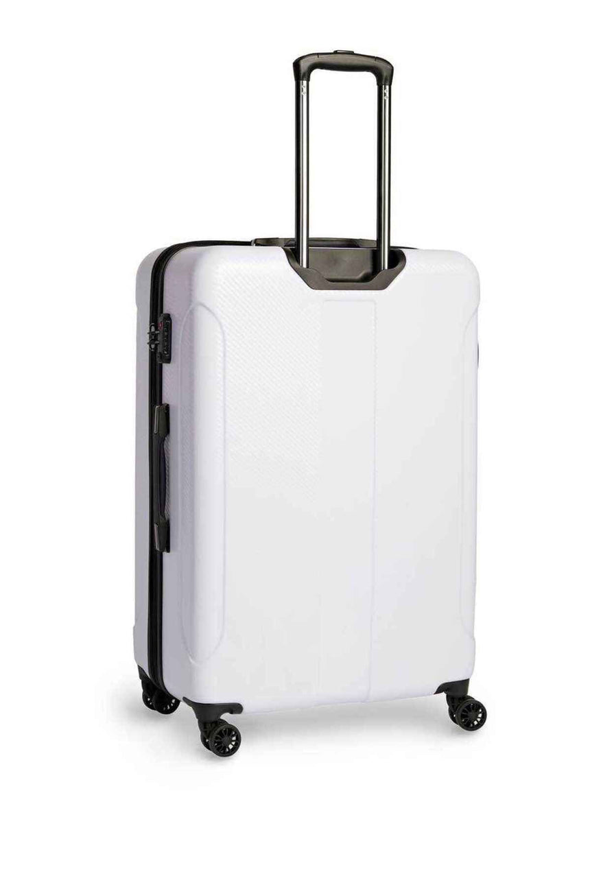 Guess Lustre2 8-Wheel 28 Büyük Boy Valiz White