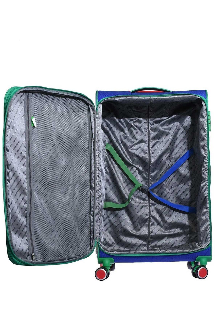 Benetton Büyük Boy 70 Cm Kumaş Valiz Sax