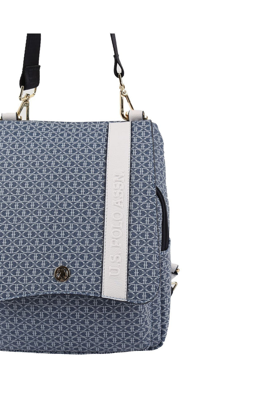 U.s Polo Assn. Kadın Sırt Çantası Denim - Beyaz