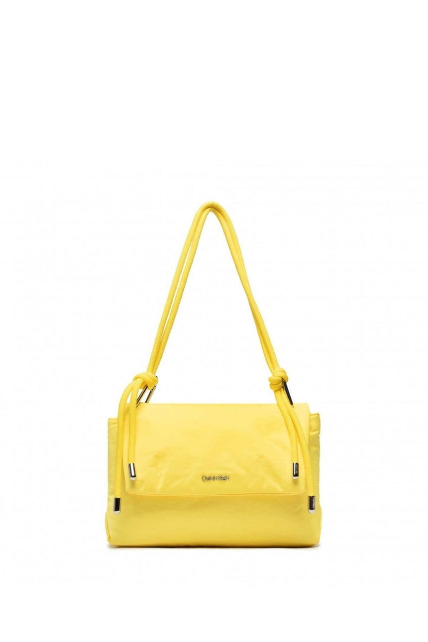 Calvin Klein Roped Shoulder Bag Nylon Kadın Omuz Çantası Magnetic Yellow
