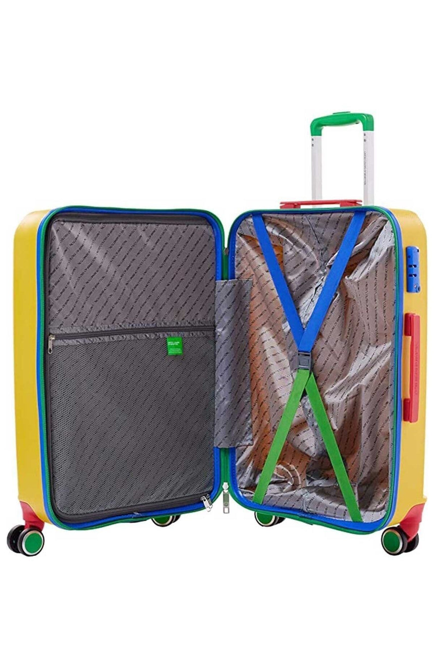 Benetton Büyük Boy 70 Cm Valiz Sarı