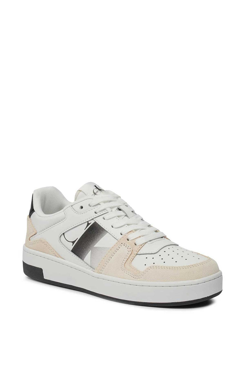 Calvin Klein Basket Cupsole Lace Mix Sneakers Bright White/Black
