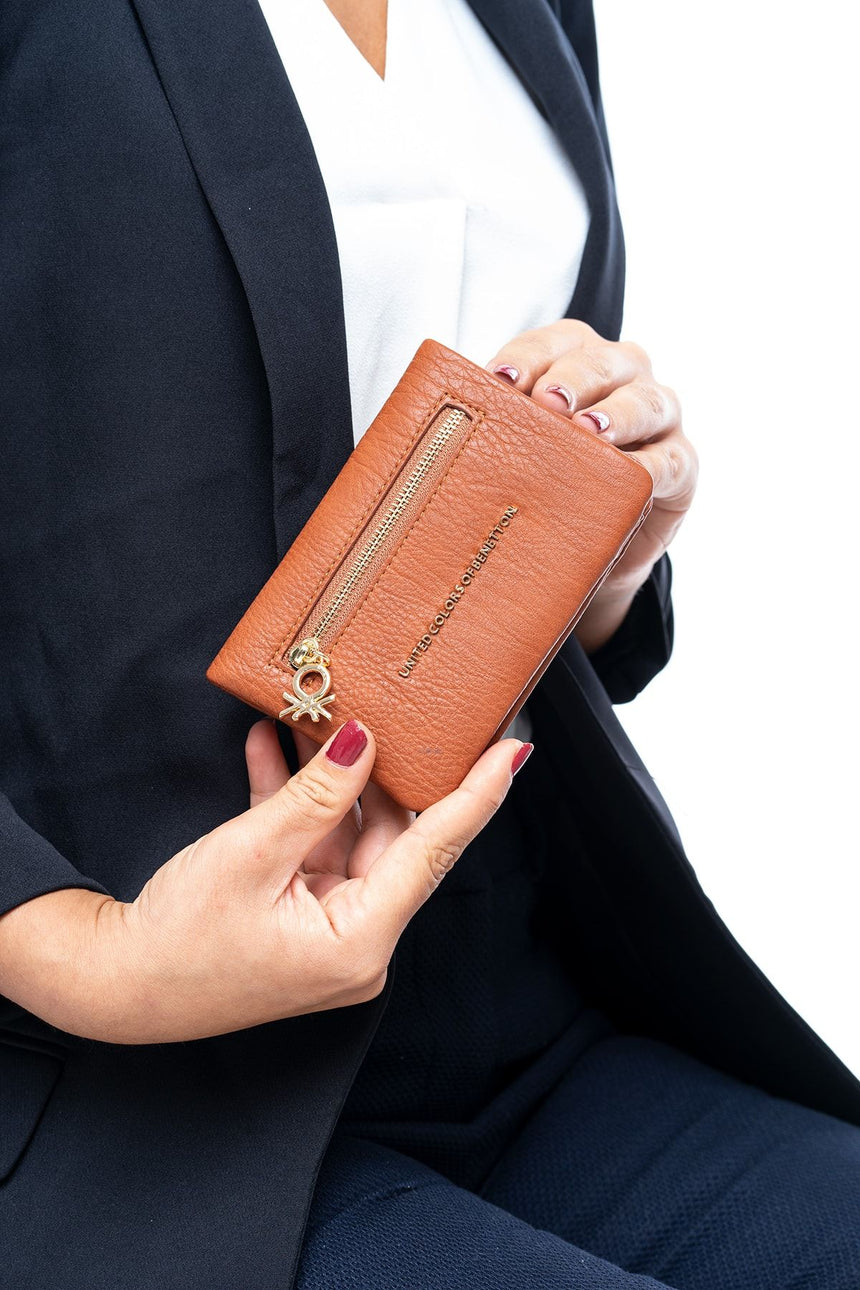 Benetton Retro Small Kadın Cüzdanı Taba