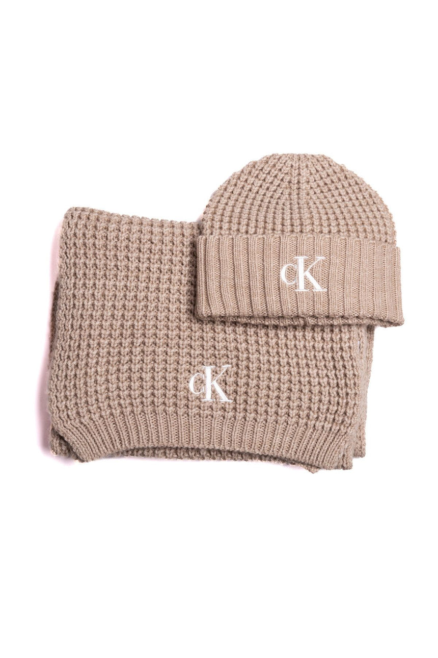 Calvin Klein Waffle Beanie Bere Beige