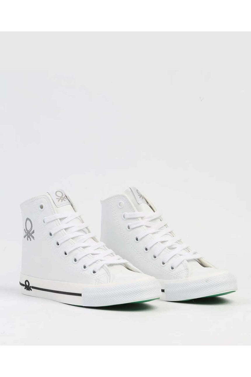 Benetton Kadın Sneaker Beyaz - Siyah