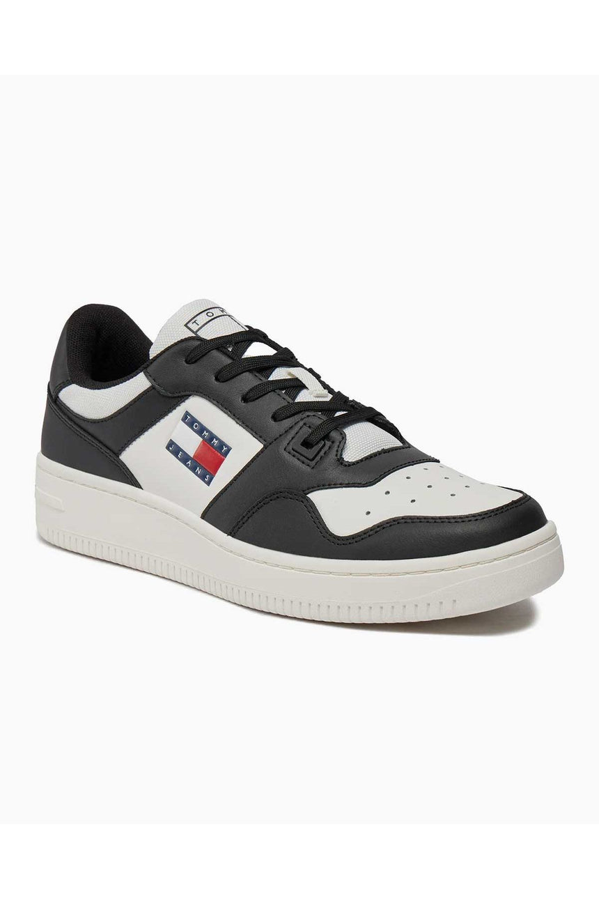 Tommy Hilfiger Retro Basket Low Top Sneakers Black/Ecru