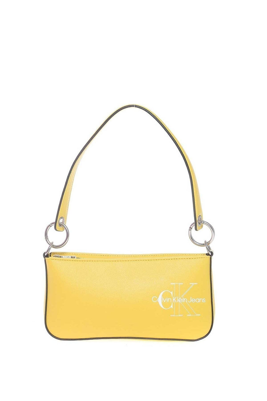 Calvin Klein Sculpted Shoulder Pouch Two Tone Kadın Omuz Çantası Super Lemon