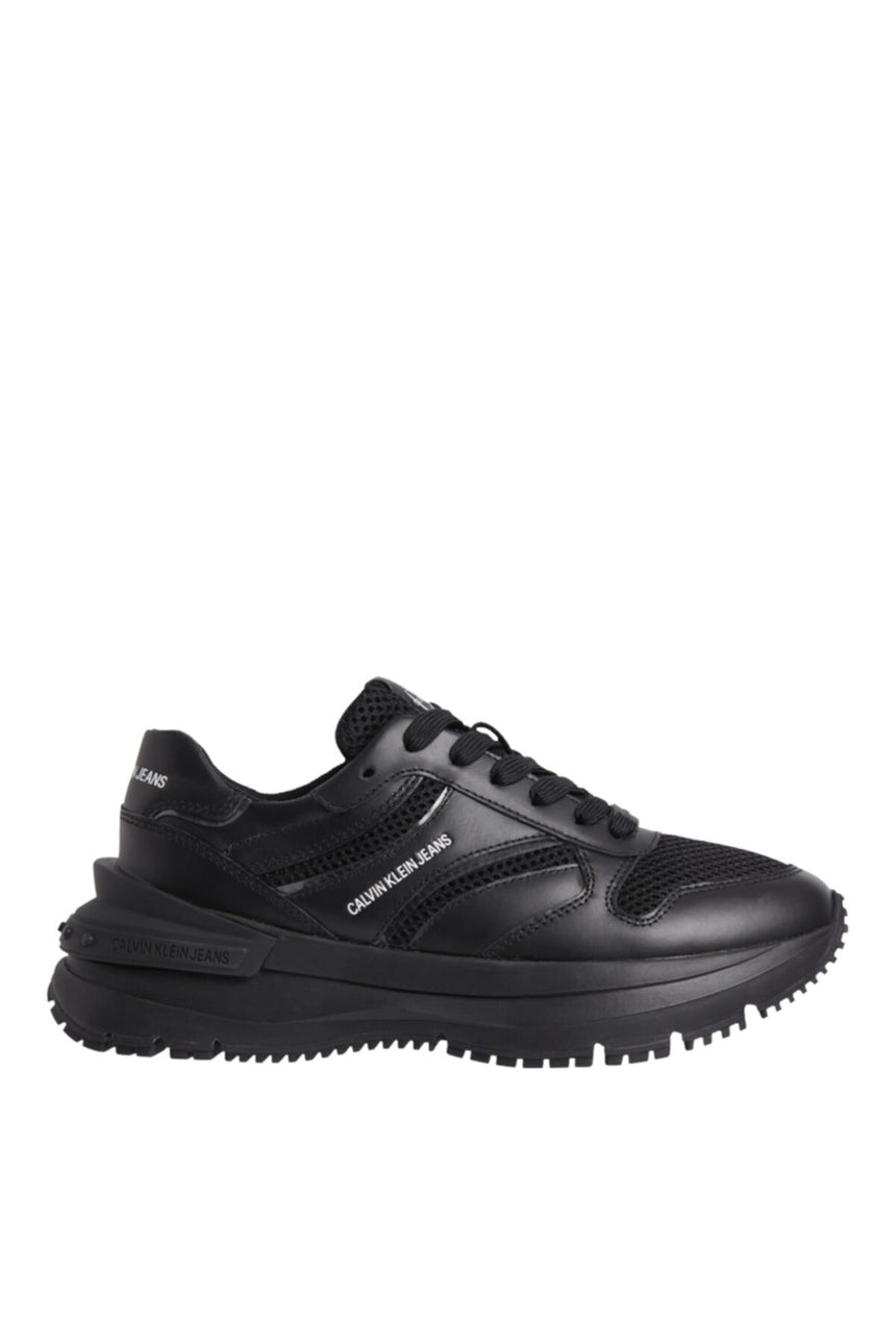 Calvin Klein Runner Laceup Snap Wn Kadın Sneaker Black Mono