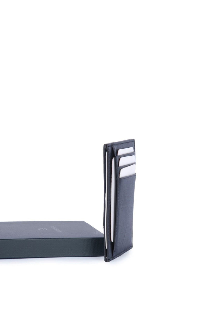 Grande 8 Bölmeli Mini Erkek El Portföyü Siyah