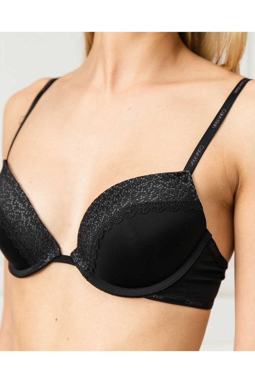 Calvin Klein Push Up Destekli Kadın Sütyen Black