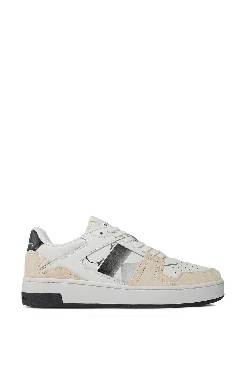 Calvin Klein Basket Cupsole Lace Mix Sneakers Bright White/Black