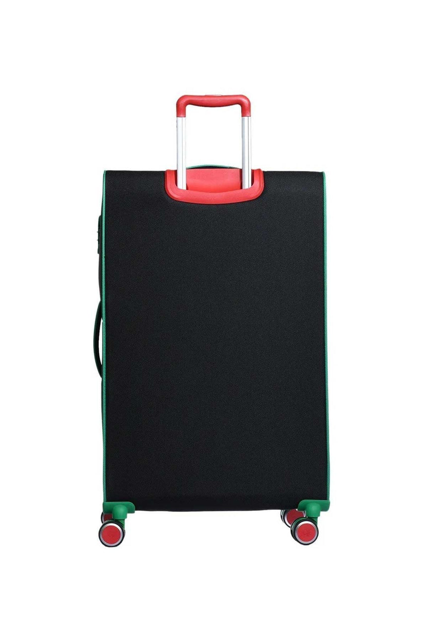 Benetton Büyük Boy 70 Cm Kumaş Valiz Siyah