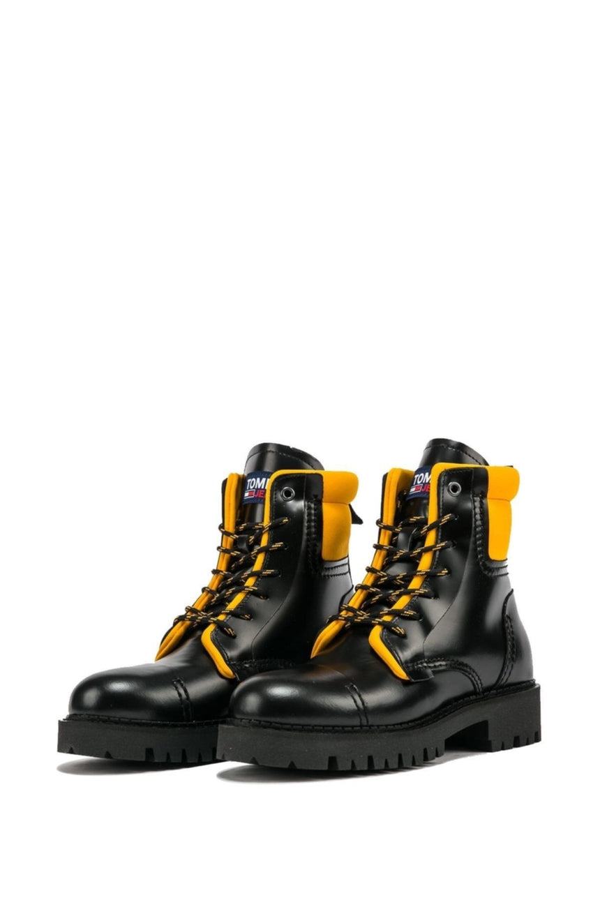 Tommy Hilfiger Fashion Pop Color Kadın Bot Black / Golden Bronze