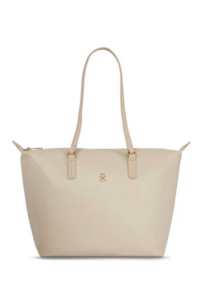 Tommy Hilfiger Poppy Plus Tote El Çantası Beige