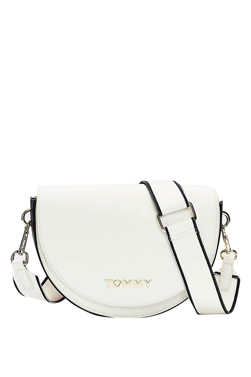 Tommy Hilfiger Staple Saddle Çapraz Askılı Kadın Çantası Bright White