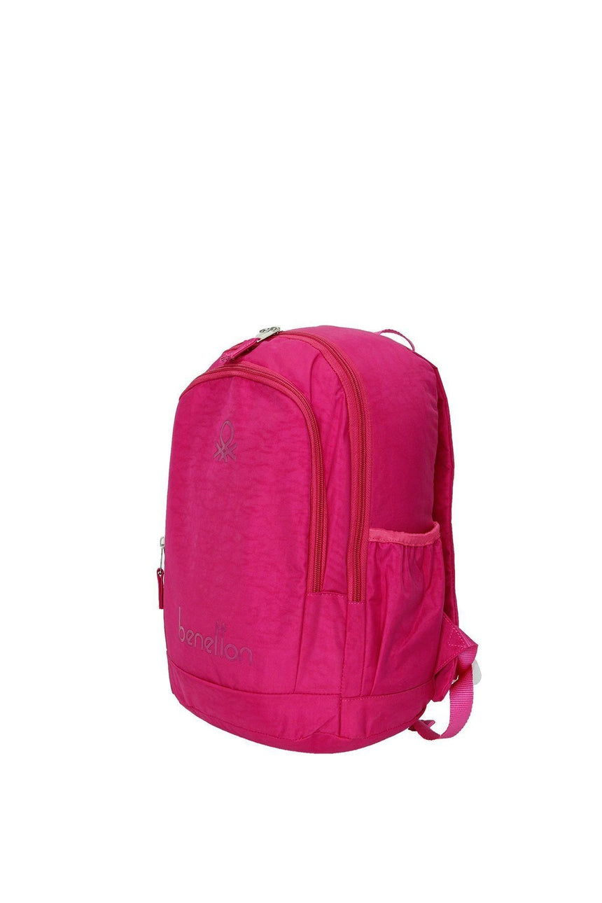 Benetton İki Bölmeli Sırt Çantası Pembe