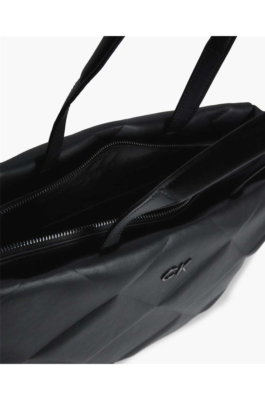 Calvin Klein Re-Lock Qouılt Bags Kadın Omuz Çantası Siyah