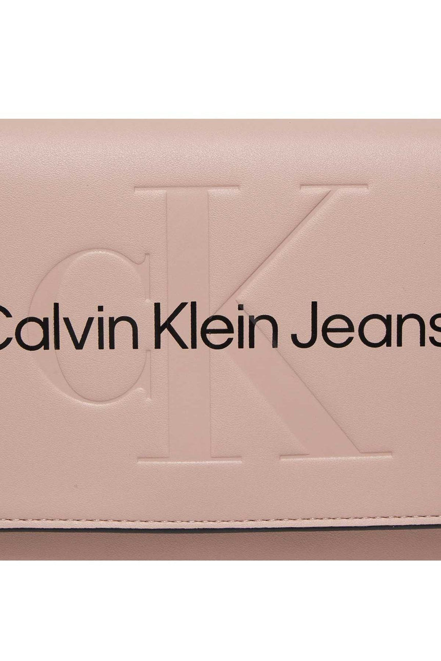 Calvin Klein Mono Flap Zincirli Çapraz Askılı Çanta Pink