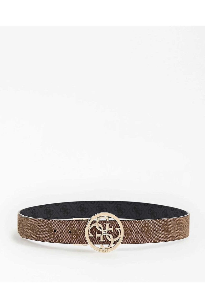 Guess Not Adjustable & Reversible Kadın Kemer Latte Coal