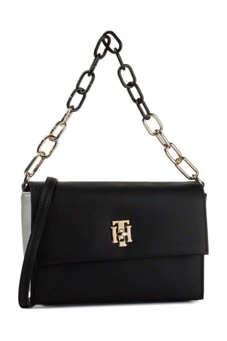 Tommy Hilfiger Saffiano Çapraz Askılı Kadın Çantası Black