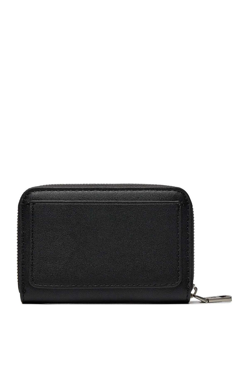 Calvin Klein Zip Around Wallet Cüzdan Black/Metallic Logo