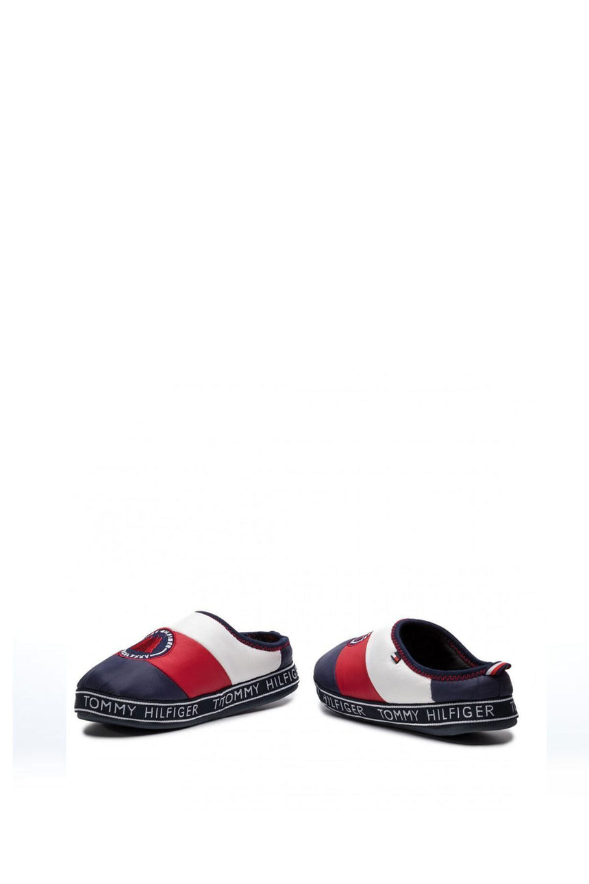 Tommy Hilfiger Womens Downslipper Patch Kadın Terlik Red