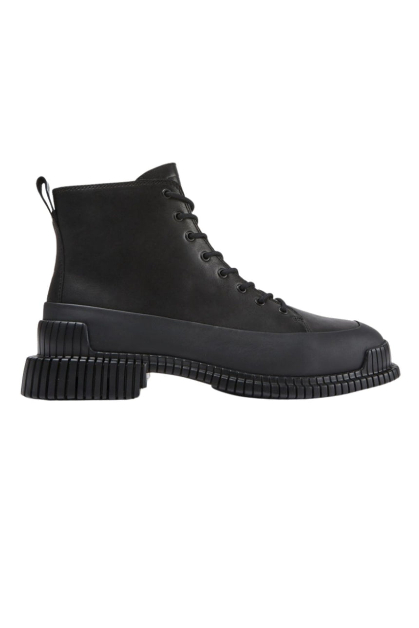 Camper Pix Hakiki Deri Fermuarlı Siyah Kadın Bot