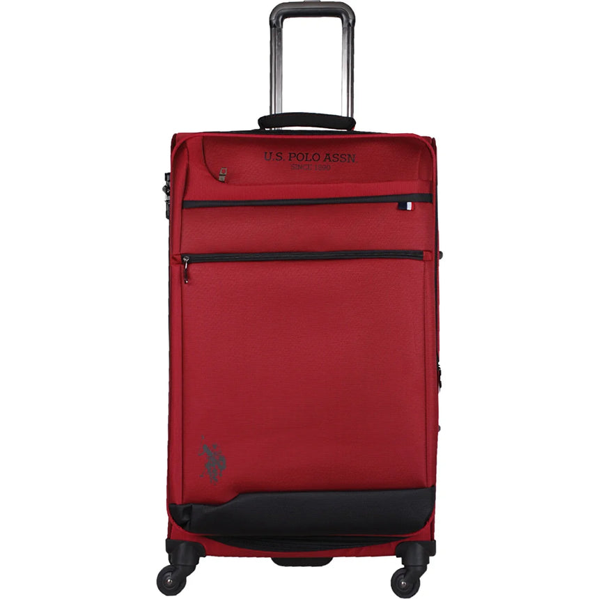 U.s Polo Assn. Körüklü Büyük Boy Valiz Bordo