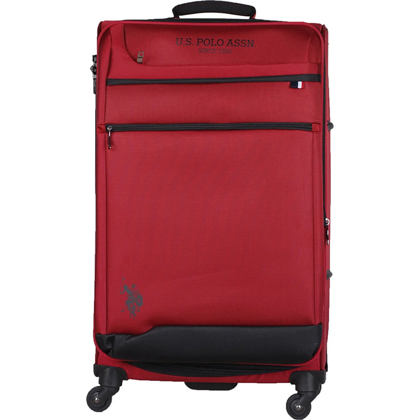 U.s Polo Assn. Körüklü Büyük Boy Valiz Bordo