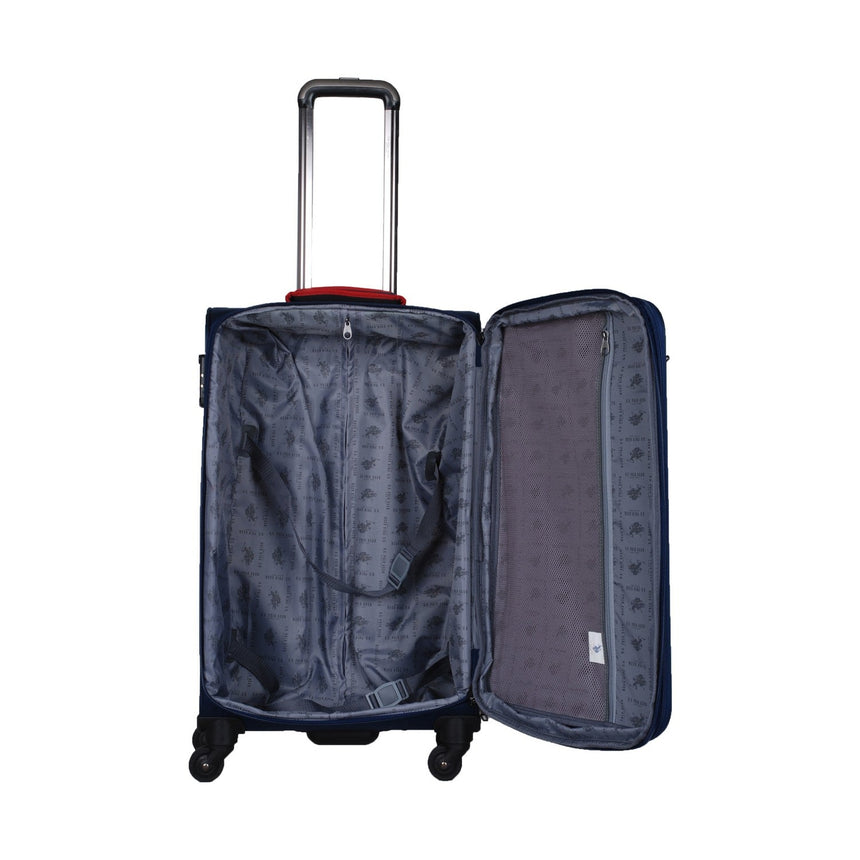 Us Polo Assn İki Ön Bölmeli Orta Boy Valiz Lacivert