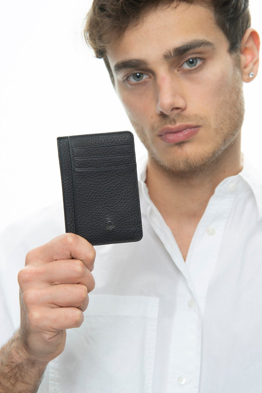 Benetton Logo Detaylı Kartlık Siyah