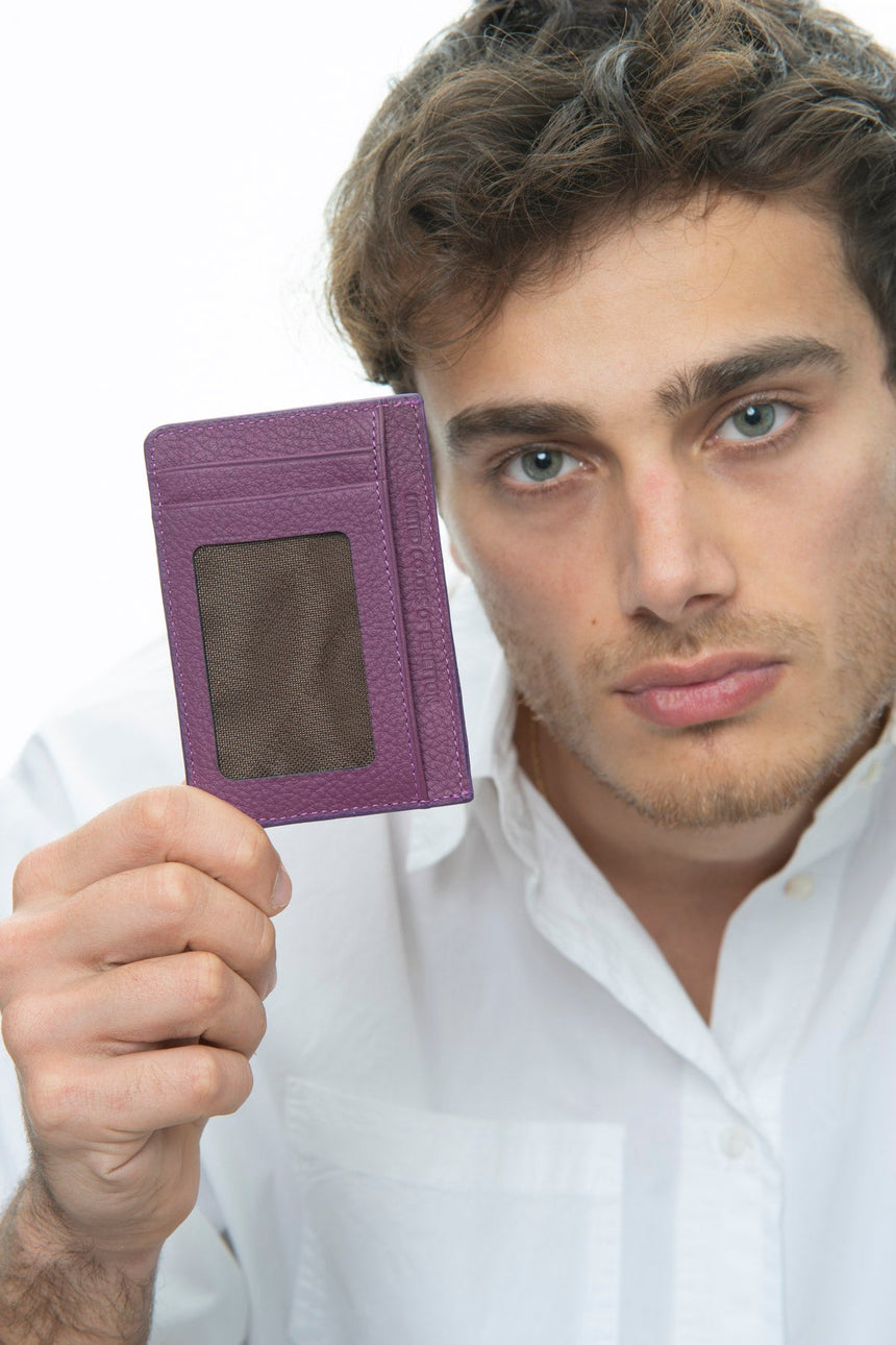 Benetton Logo Detaylı Kartlık Mürdüm