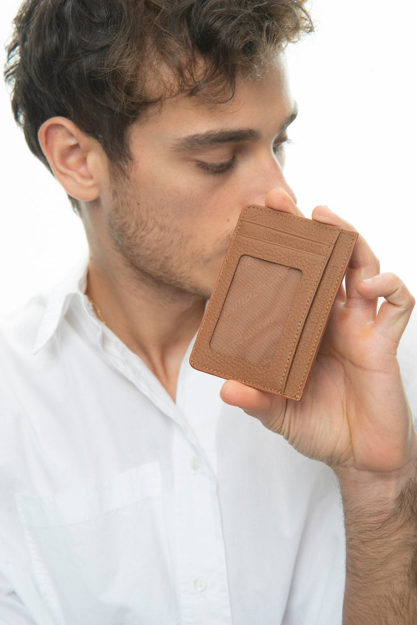 Benetton Logo Detaylı Kartlık Camel