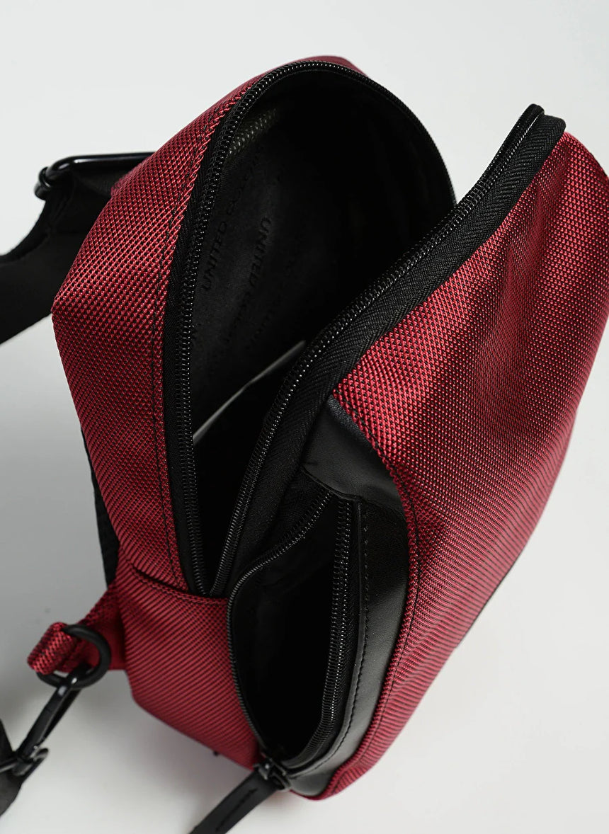 Benetton İmperteks Kumaş Bel Çantası Bordo