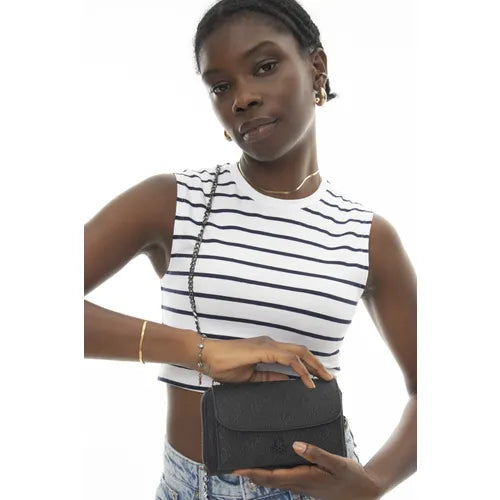 Benetton Çapraz Askılı Kadın Çantası Siyah