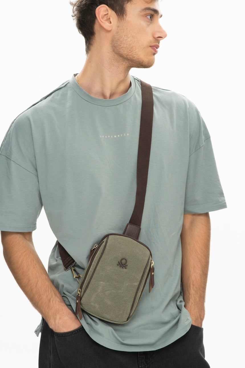 Benetton Çapraz Askılı Çanta Haki