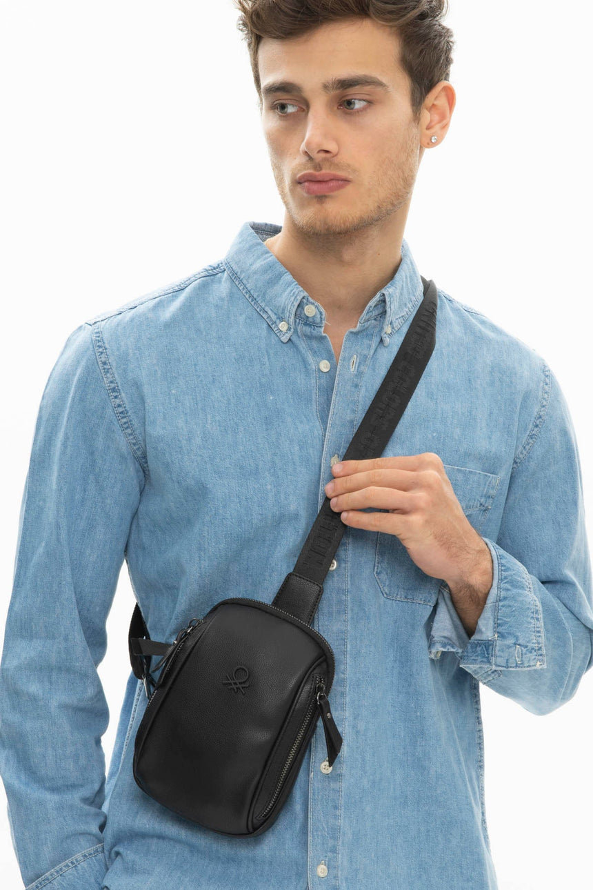 Benetton Bel Çantası Siyah