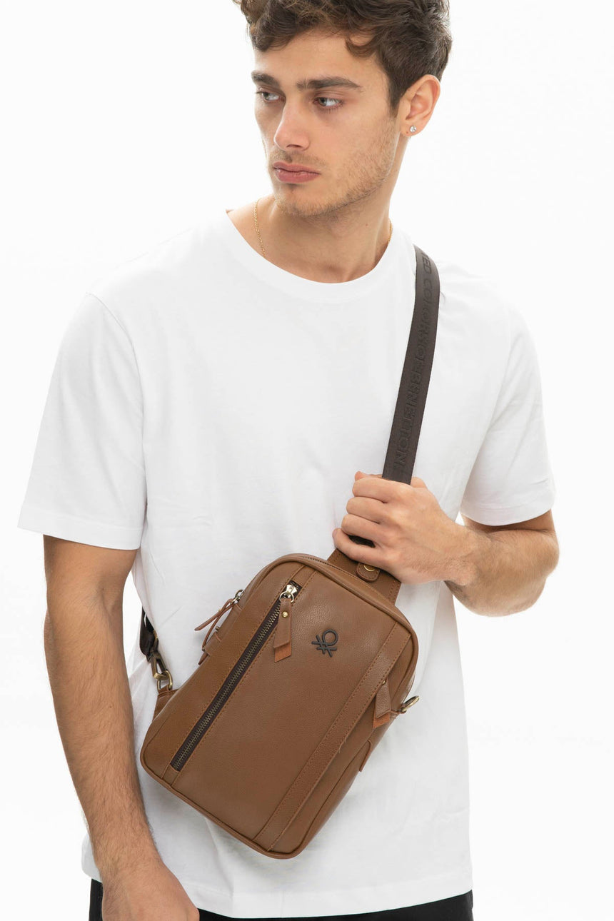 Benetton Bel Çantası Taba