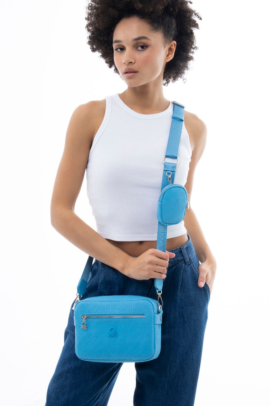 Benetton Kadın Omuz Çantası Mavi