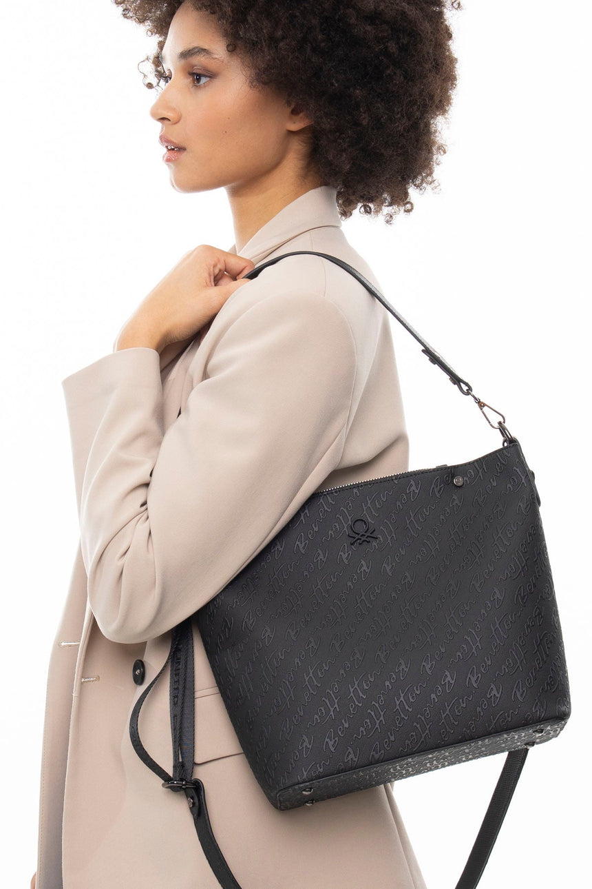 Benetton Kadın Omuz Çantası Siyah