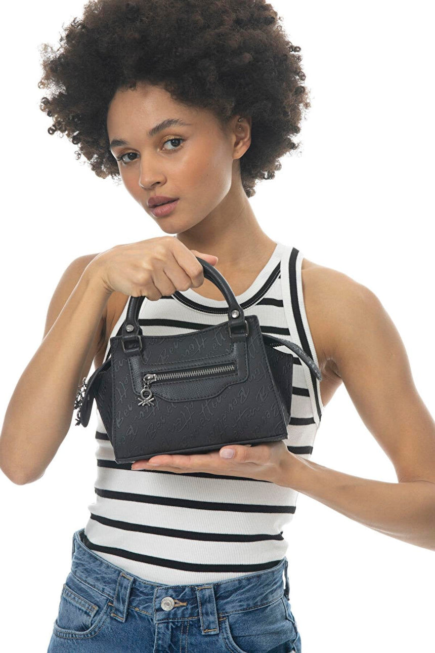 Benetton Mini Çapraz Askılı Çanta Siyah